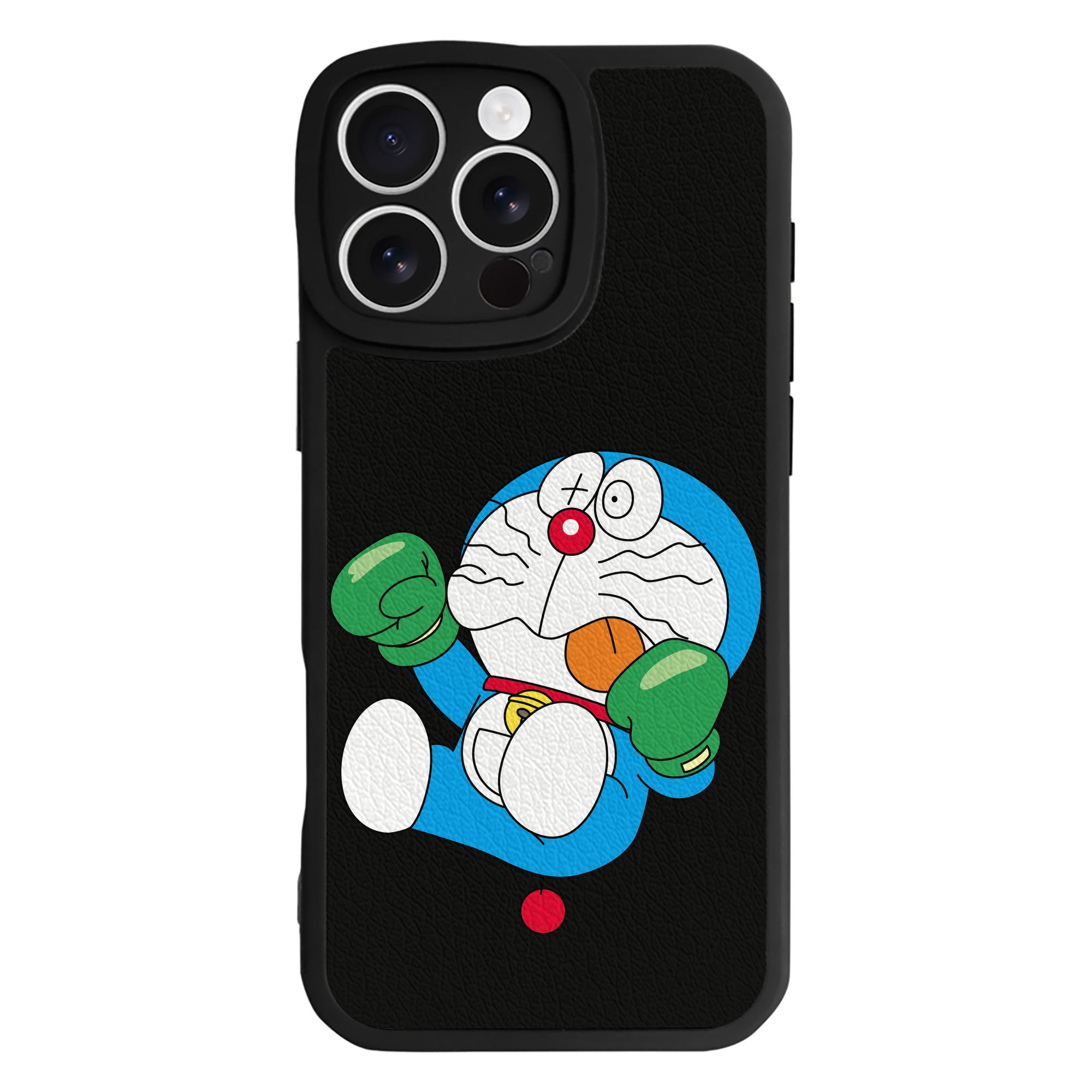 （画像用） ドラえもん Doraemon 【iPhone 16シリーズ対応】シリコンスマホケース（レザー調） 材質：シリコン